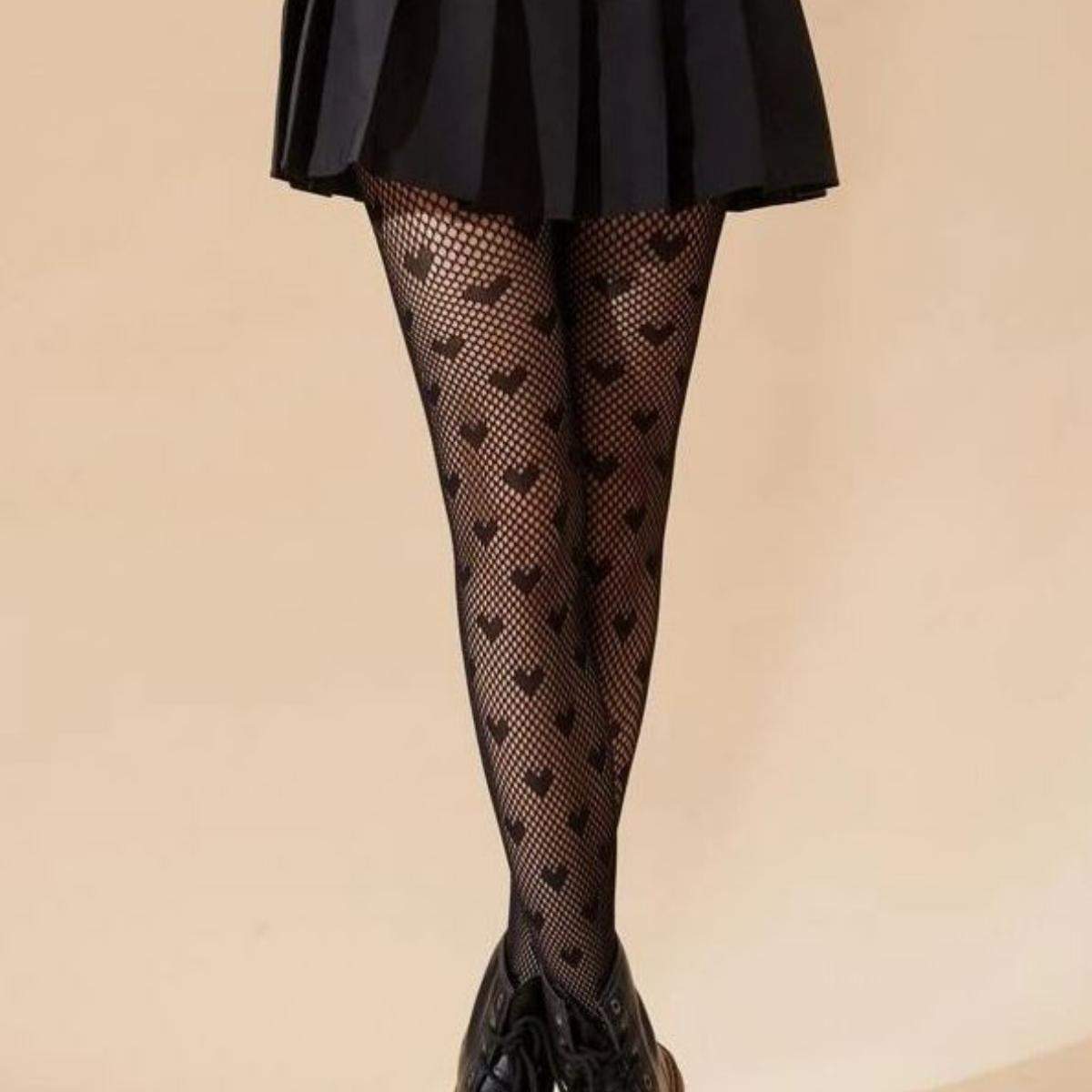 Heart-pattern fishnet-tights-no24662-nocothebrand