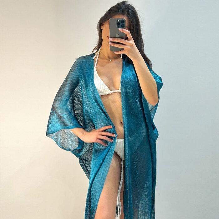 Glossy-kimono-with-fringes-no23527-nocothebrand-petrol