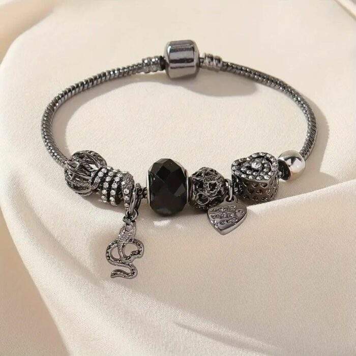 Black-elastic-snake-bracelete-no28688-nocothebrand-