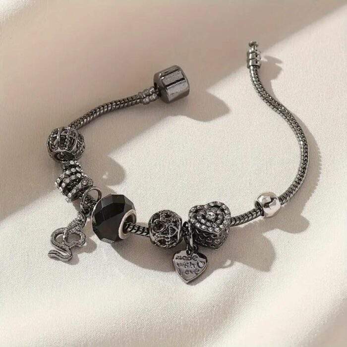 Black-elastic-snake-bracelete-no28688-nocothebrand-2